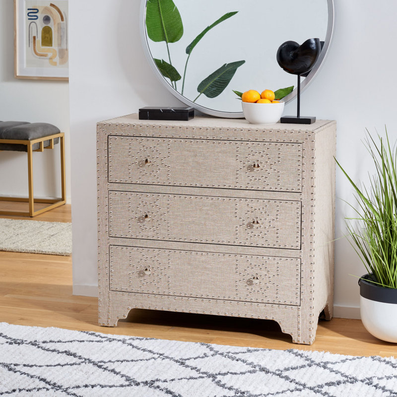 House of Hampton Erlsten 3 Drawer Accent Chest Reviews Wayfair